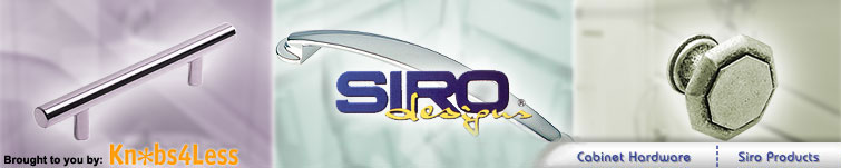 Siro Designs European Cabinet Hardware Knobs and Pulls